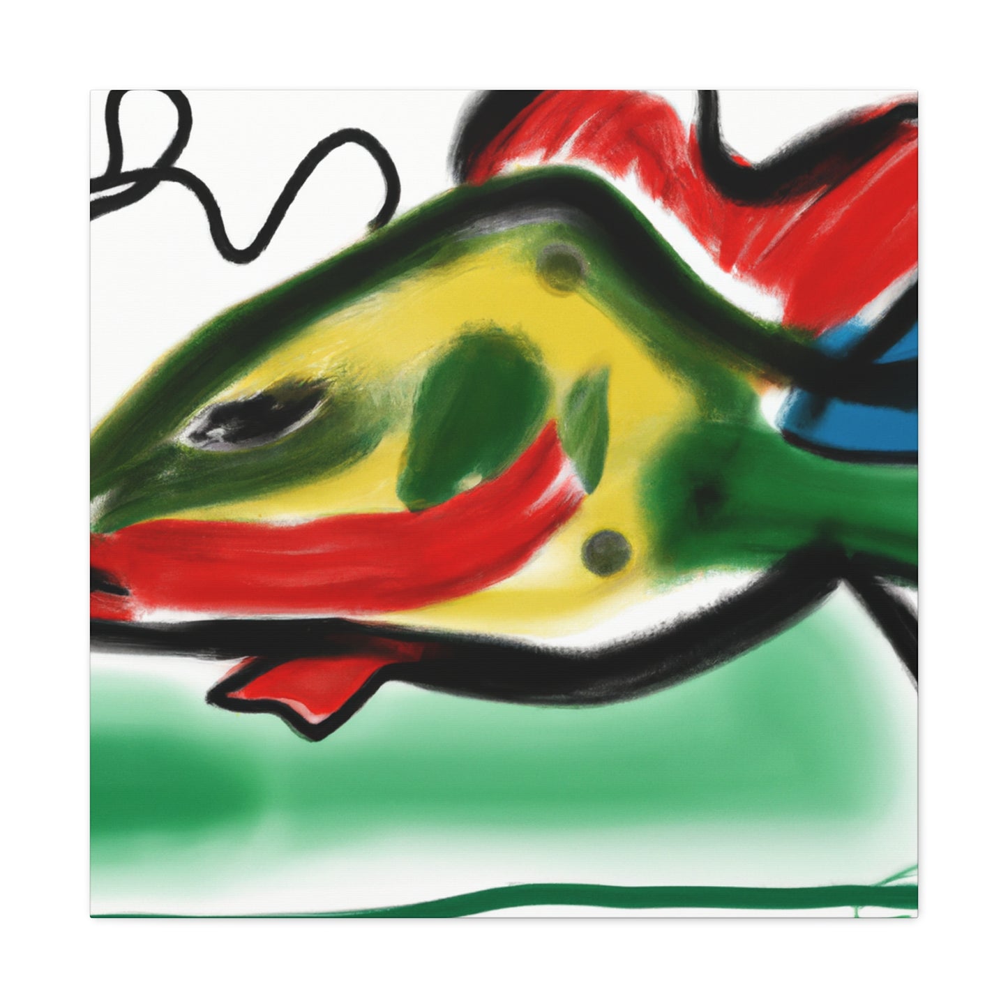 "Swordtail in Abstract Form" - Canvas