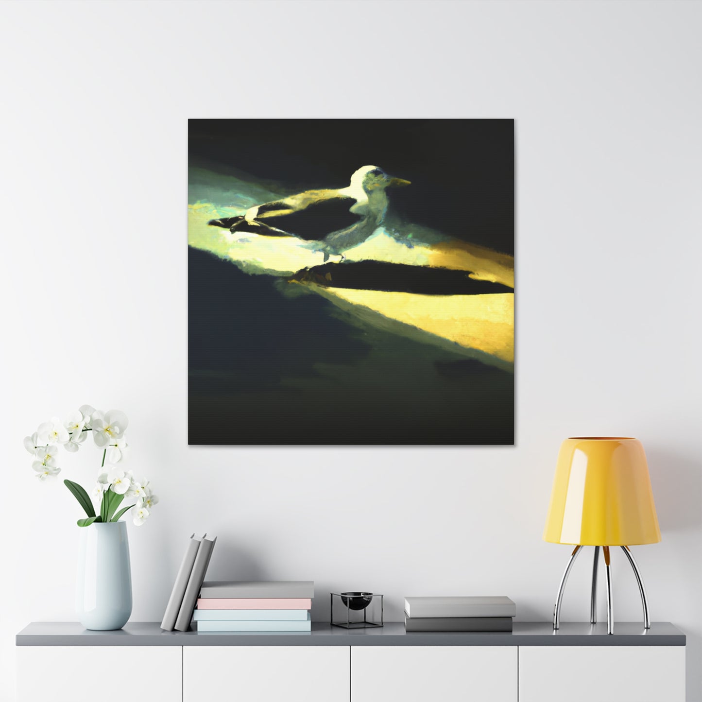 Seagull's Soaring Freedom - Canvas