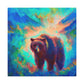 Grizzly Bear in Nature - Canvas