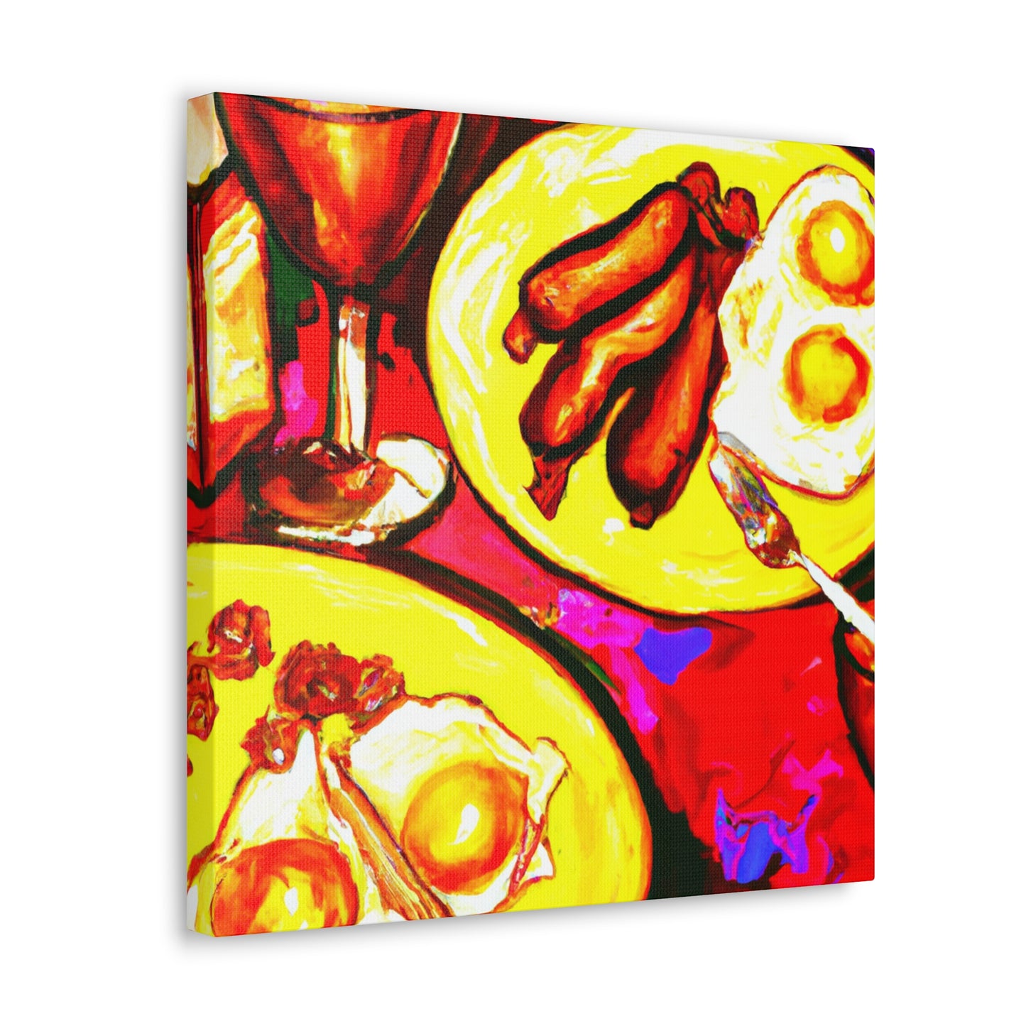 "Tabletop Dining Reflection" - Canvas