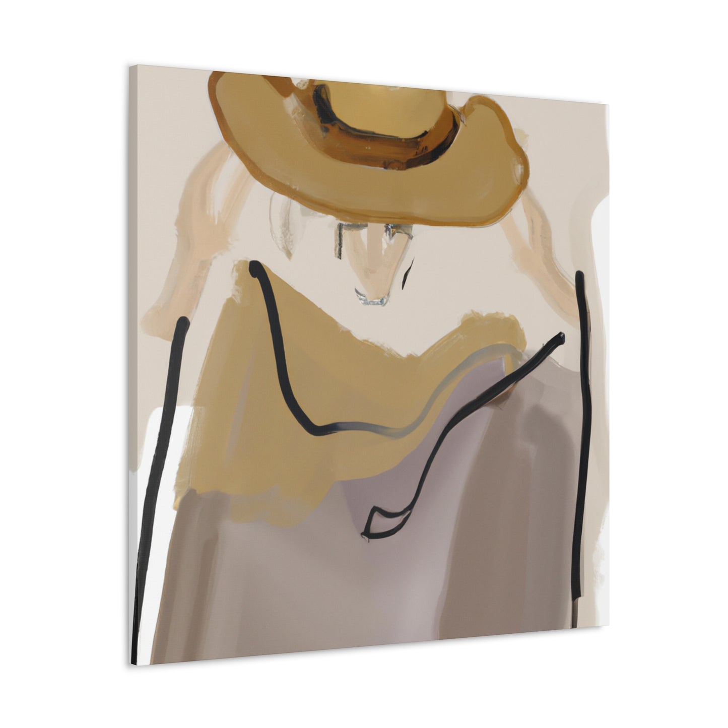 Cowboy Hat Reflection - Canvas