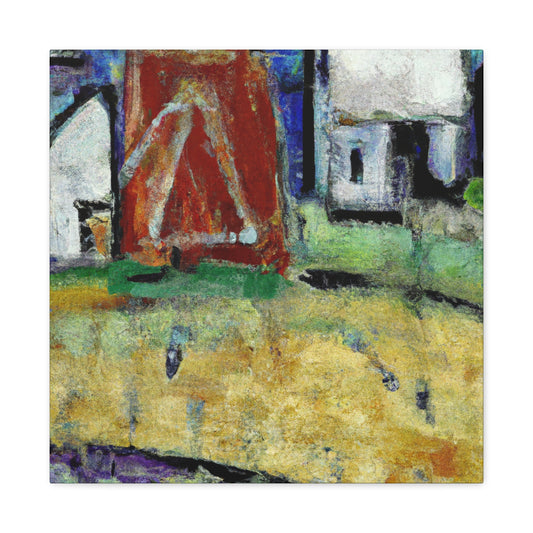 "Barn of Expressionist Joy" - Canvas