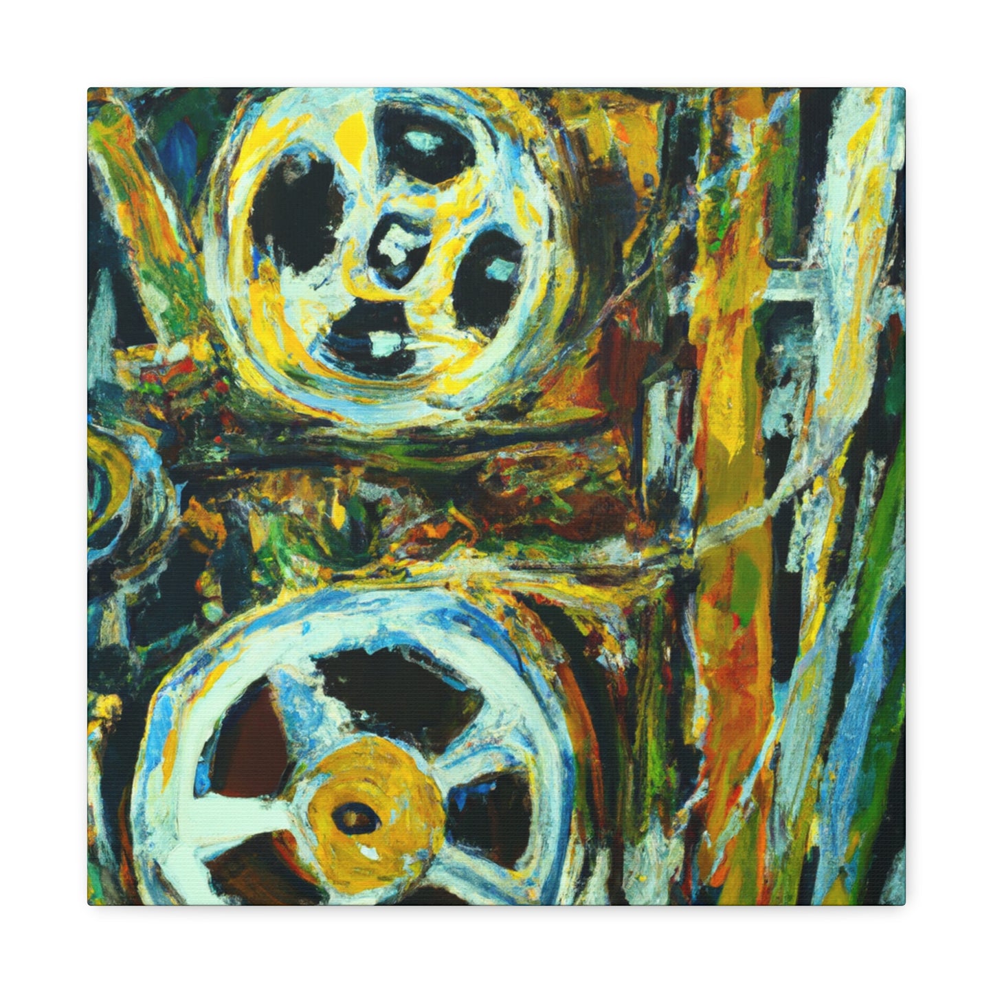 "Reel to Reel Relief" - Canvas