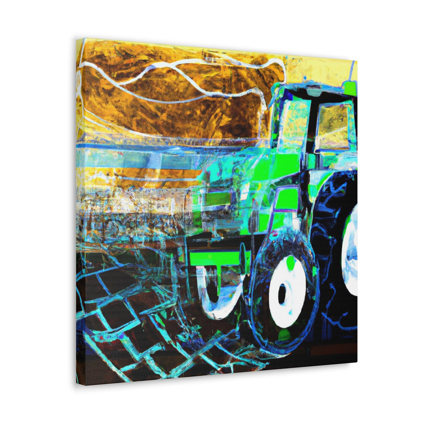 Tractor's Bold Awakening - Canvas