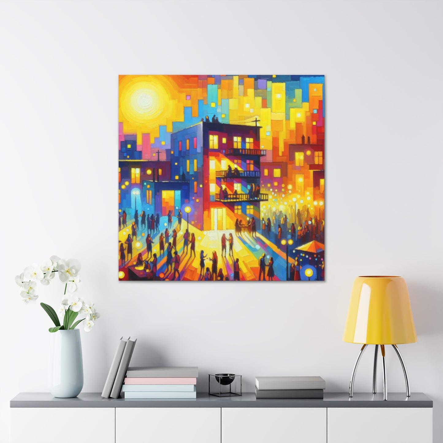 Vibrant Soirée Reverie - Canvas