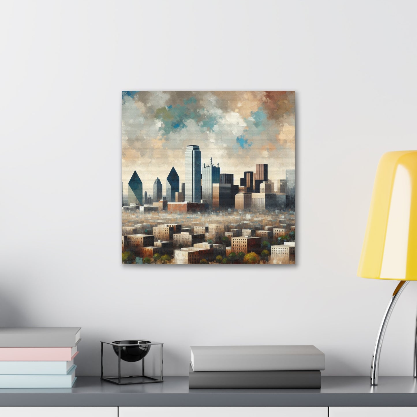 "Colorful Metropolis Unveiled" - Canvas