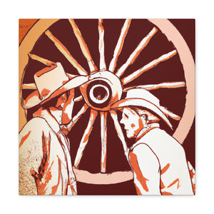 Wagon Wheel Neoclassicism - Canvas