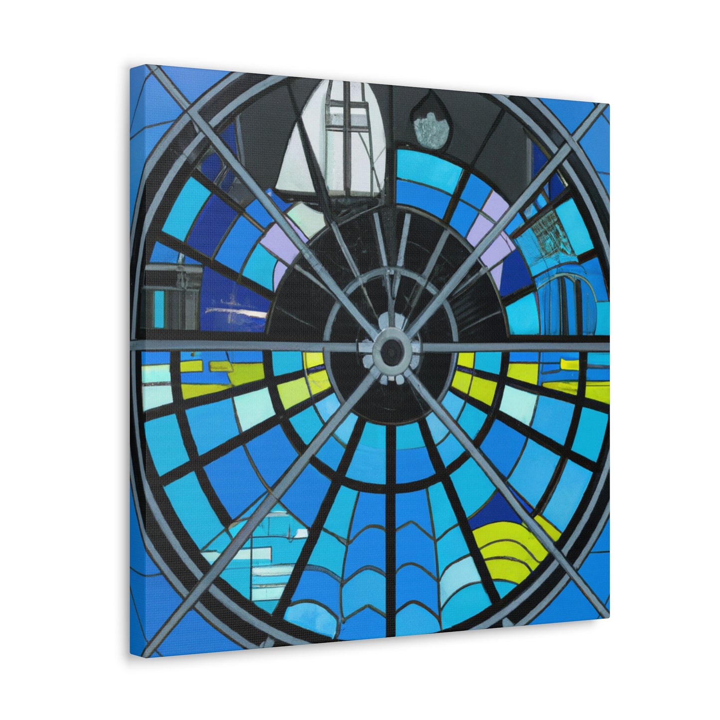 "Charted Seas of Deco" - Canvas