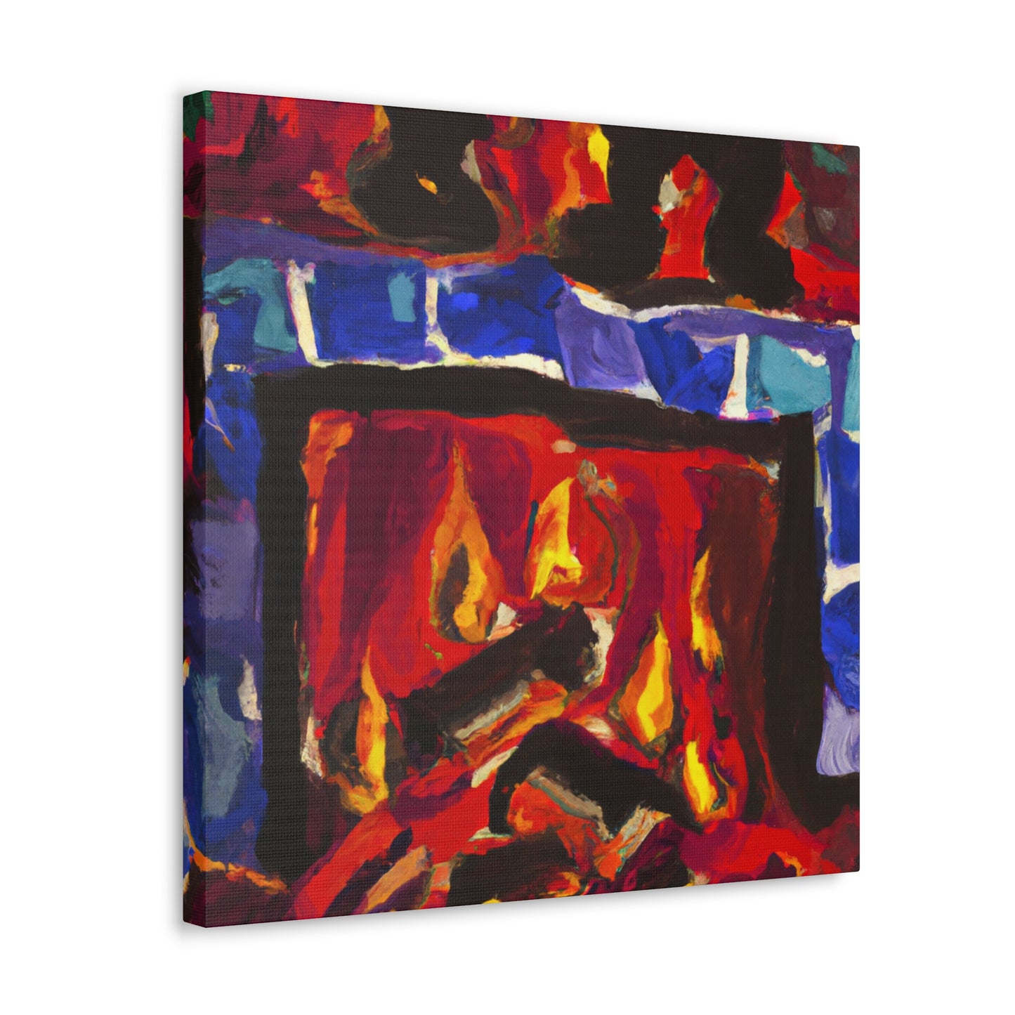 "Fiery Home Comfort" - Canvas