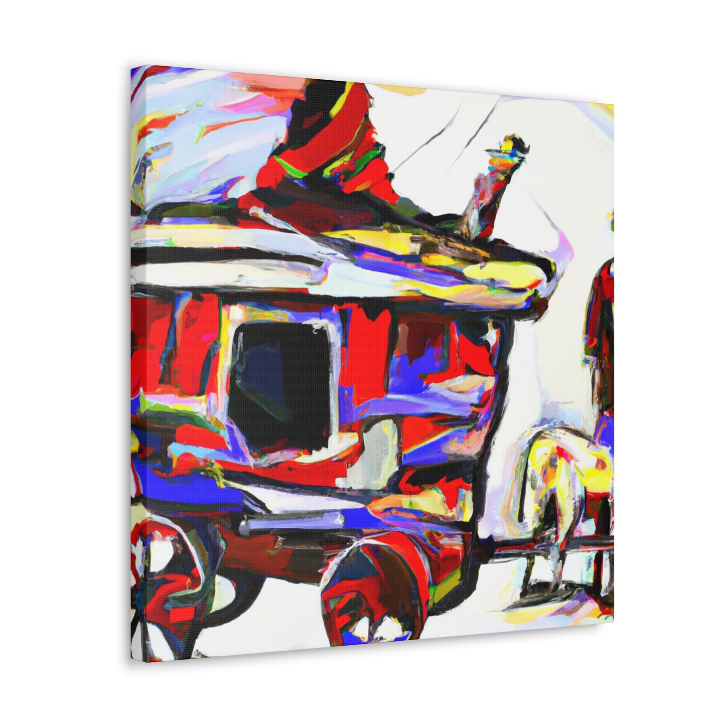 "Wagon in Expressionism" - Canvas