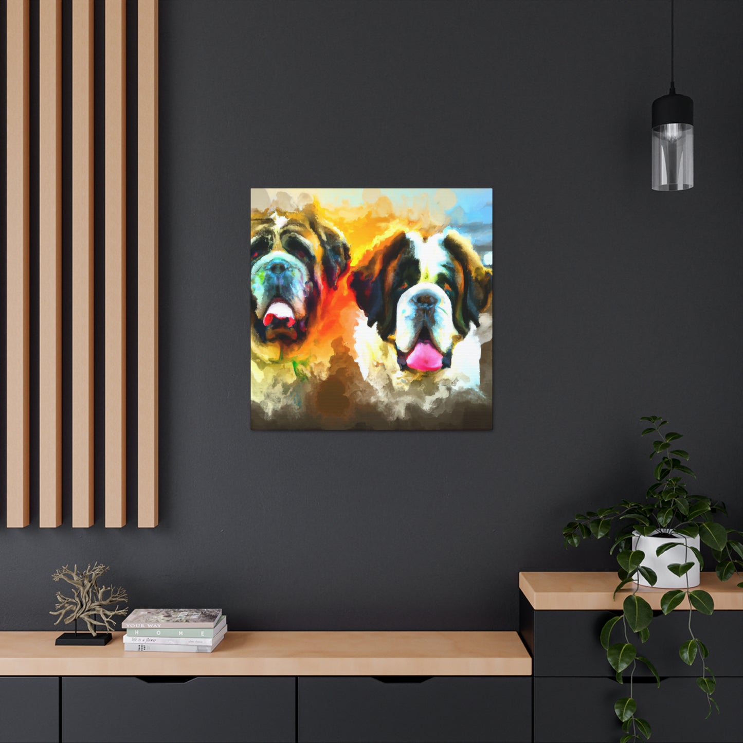 Saint Bernard's Majesty - Canvas