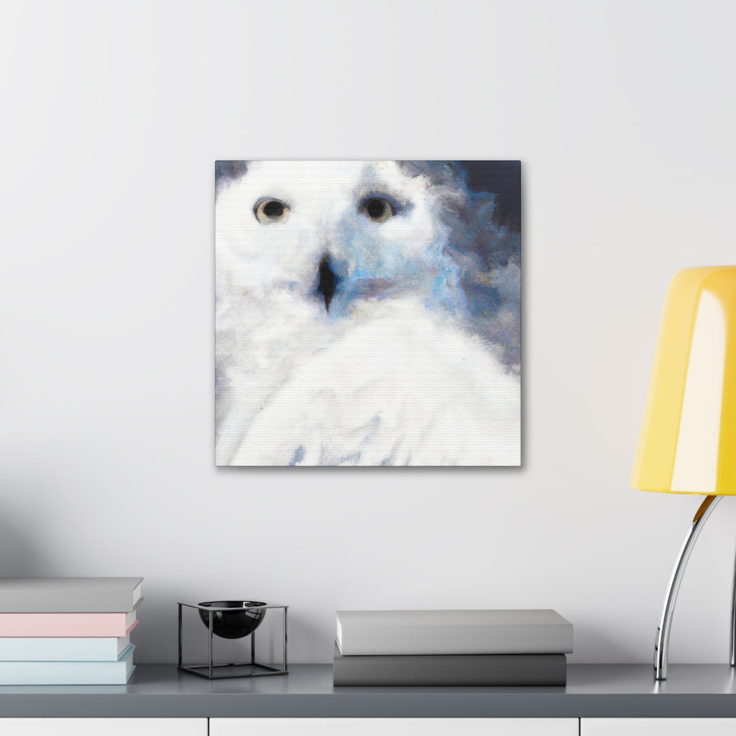 Snowy Owl Impressionism - Canvas