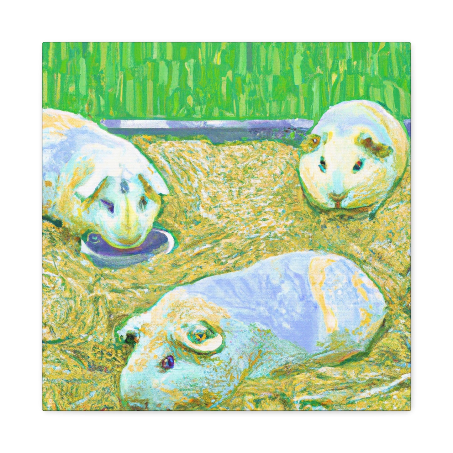 Cute Guinea Pig Painting - Canvas