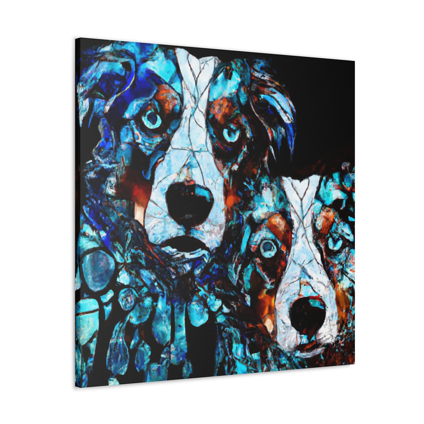 "Australian Shepherds Rejoice" - Canvas