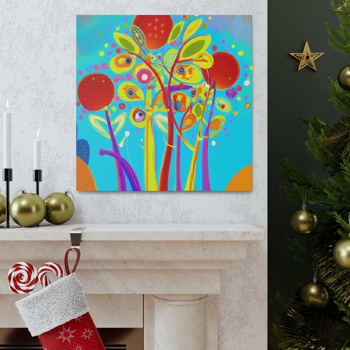 "Dogwood in December Glow" - Canvas