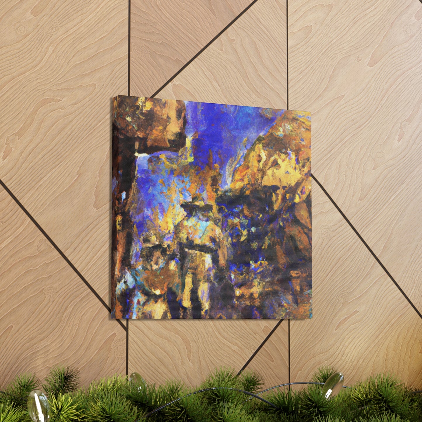 "Golden Minescape Impression" - Canvas