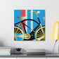 Bicycling Through Deco - Canvas