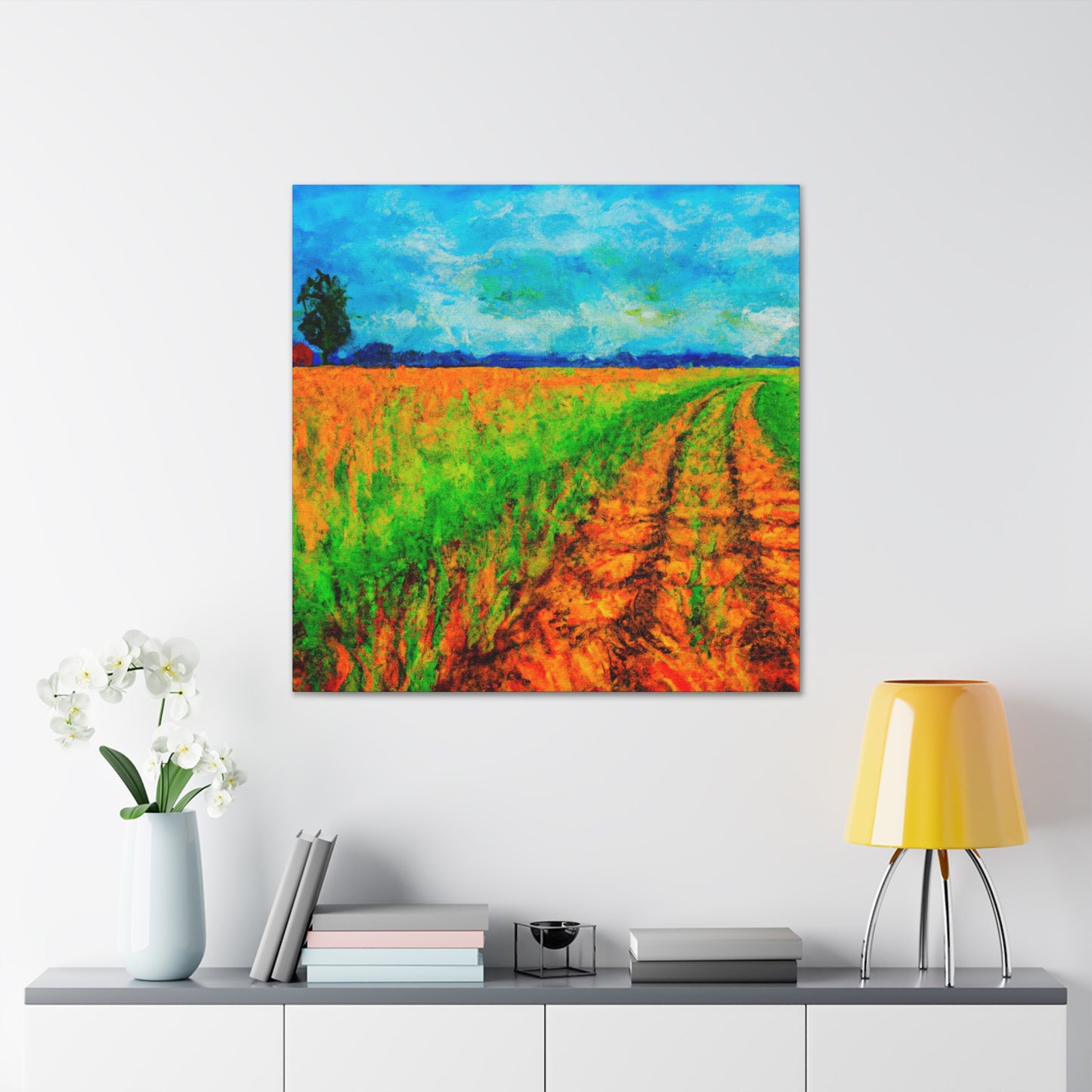 Golden Harvest Fields - Canvas