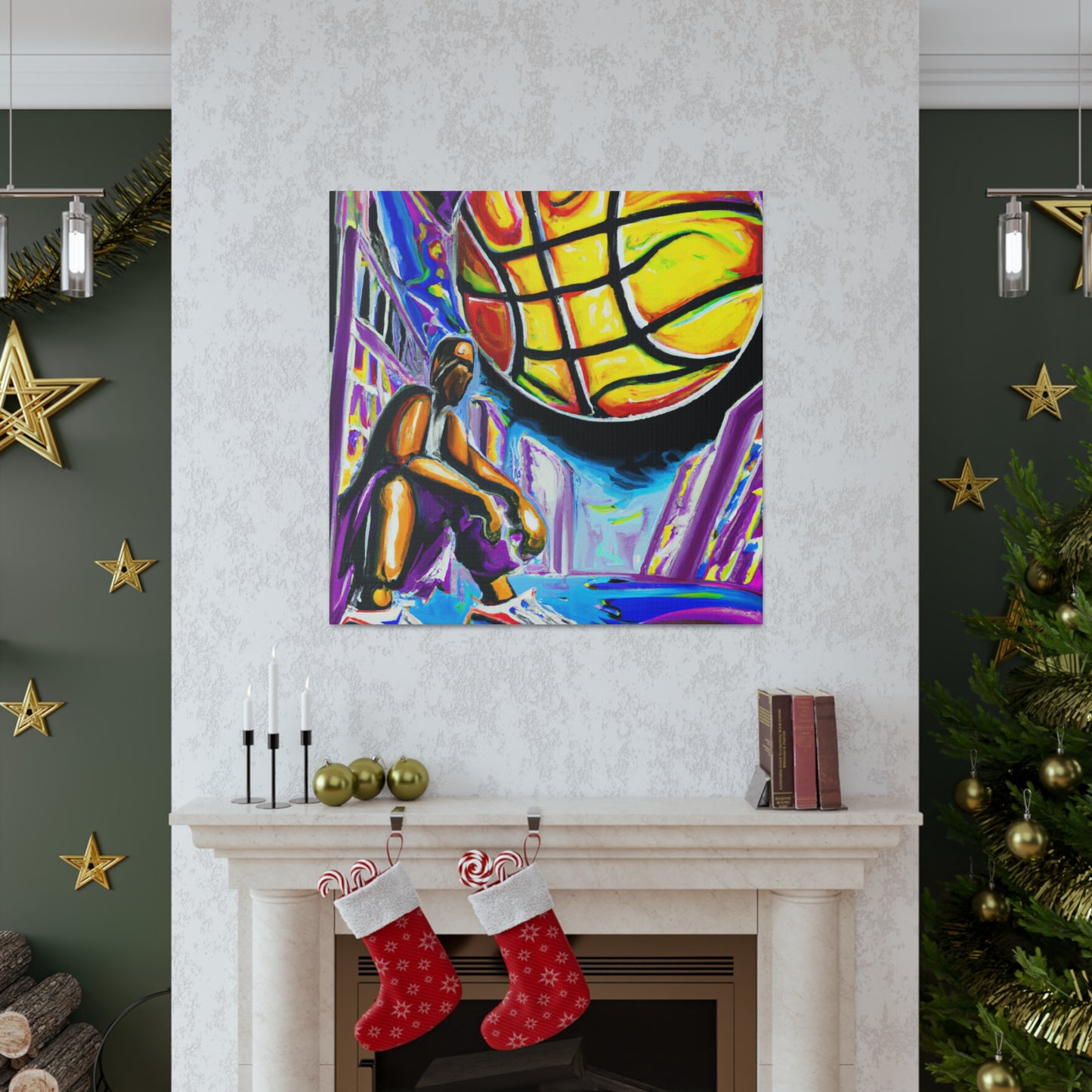 Basketball Court Masterpiece - Canvas