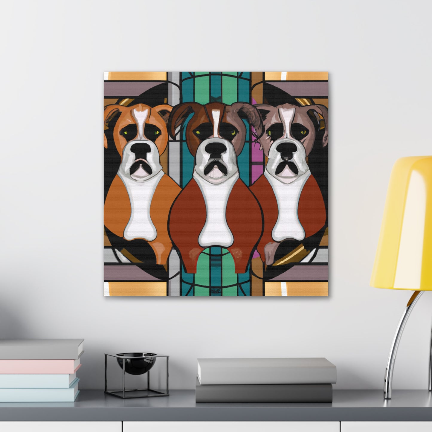 "Boxer's Bold Brilliance" - Canvas