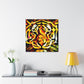 "Striking Tiger Portrait" - Canvas