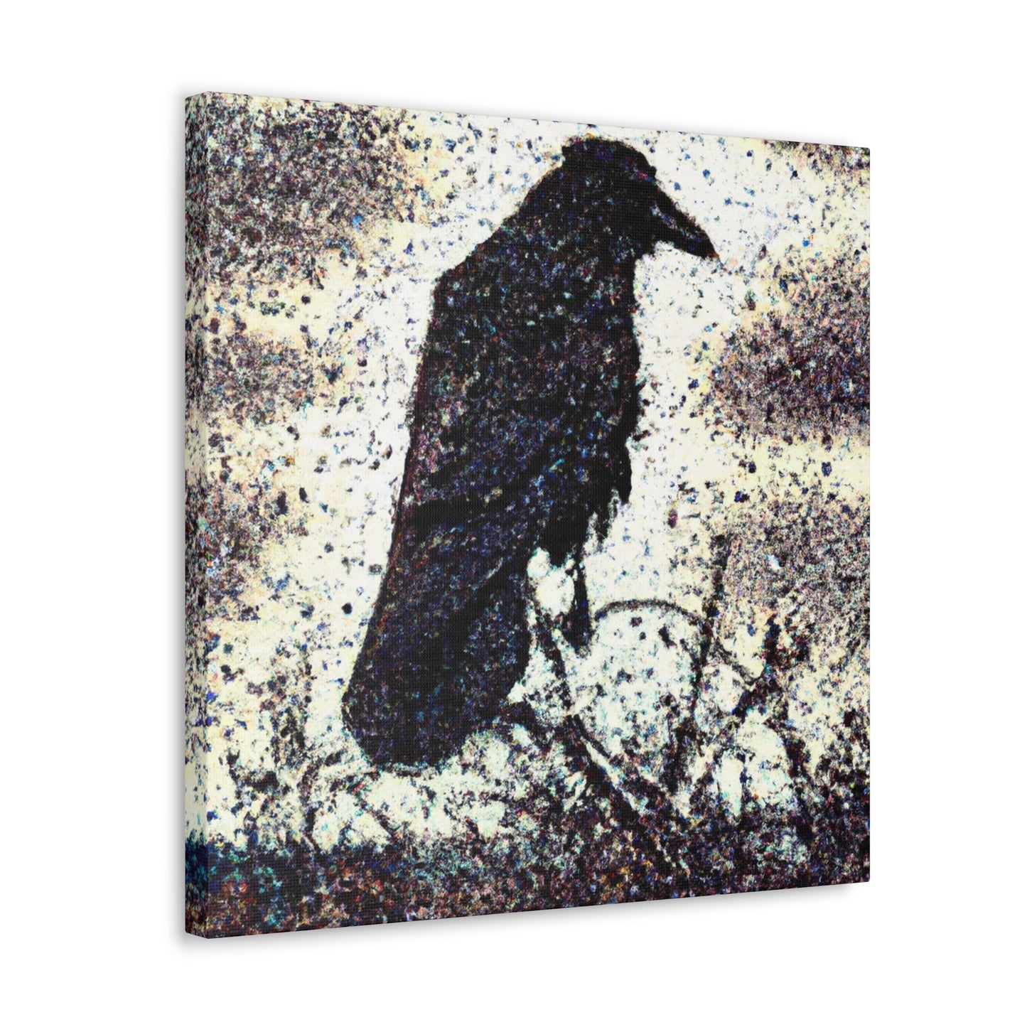 American Crow Mosaic - Canvas