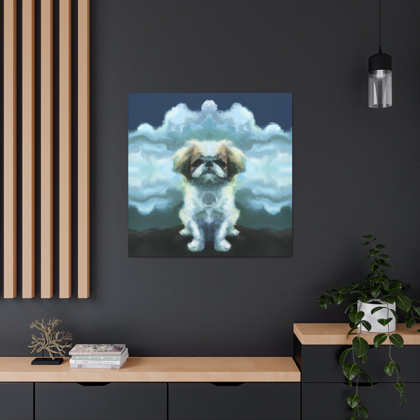 "Pekingese in Wonderland" - Canvas