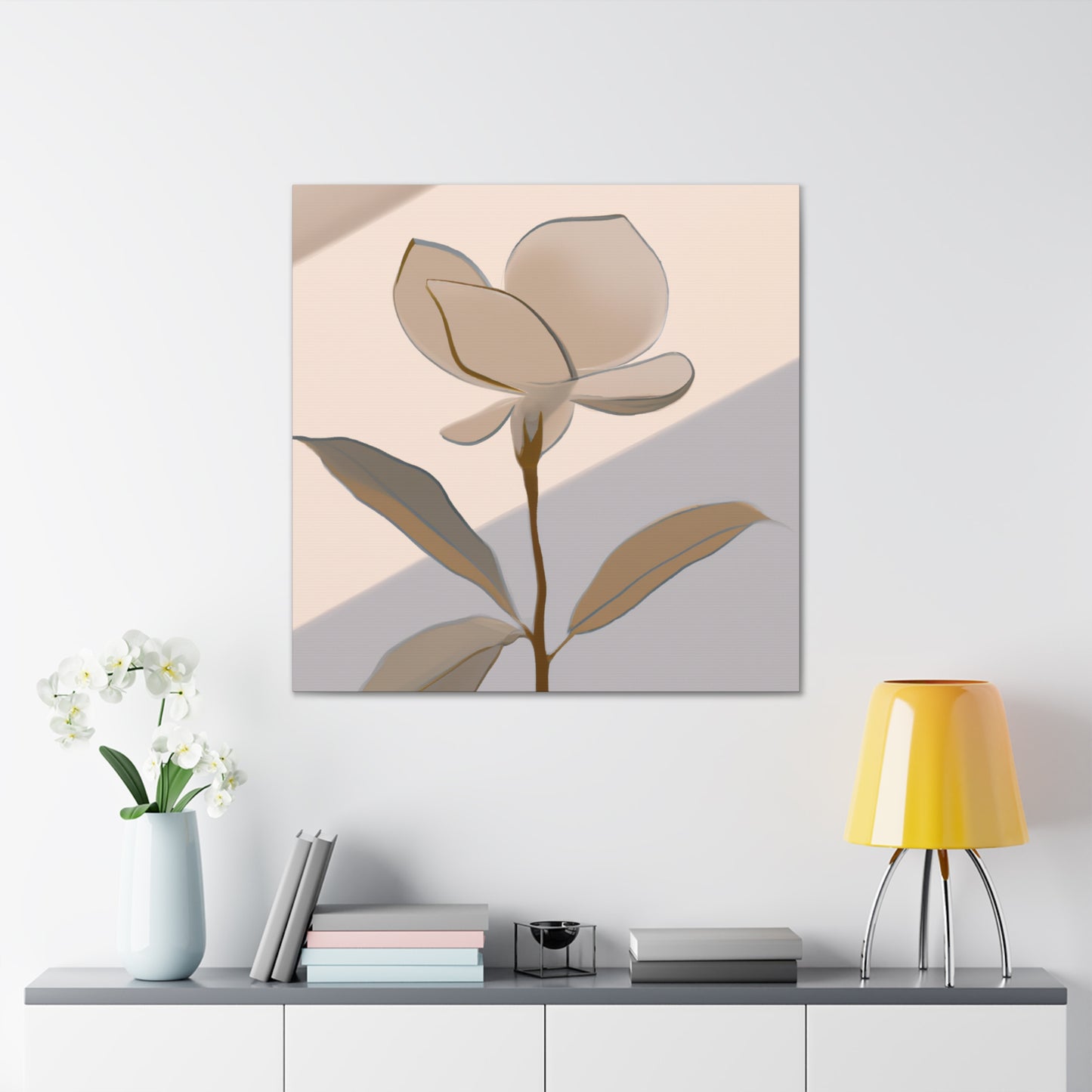 Gardenia in Deco Style - Canvas