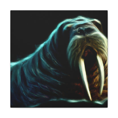 Walrus in Watercolor. - Canvas