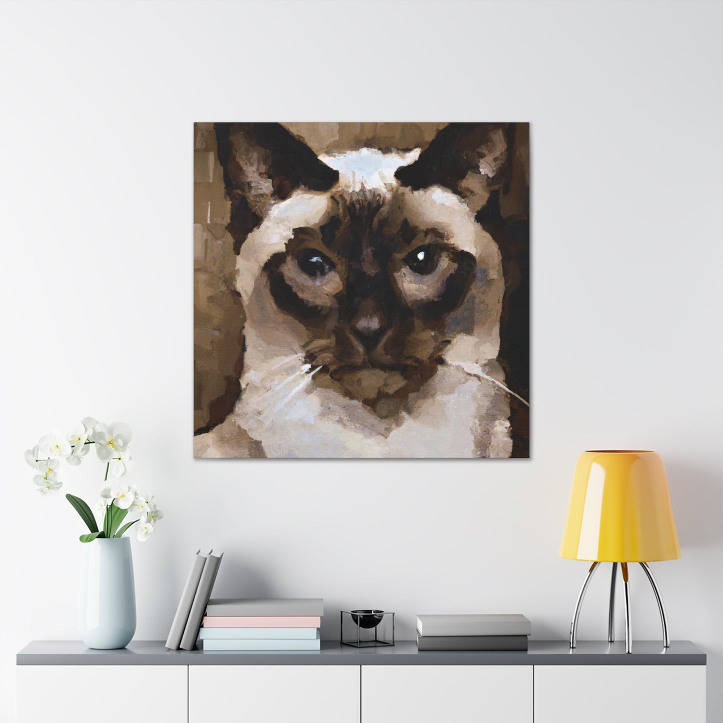 "Siamese at Sunset" - Canvas