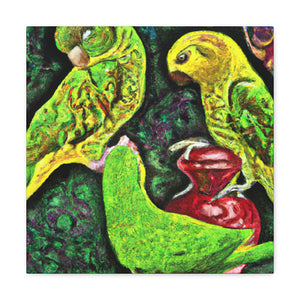 "Conures in Heavens Haze" - Canvas