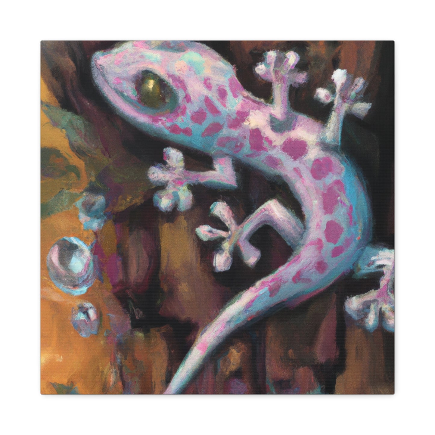 Gecko Inna Window. - Canvas