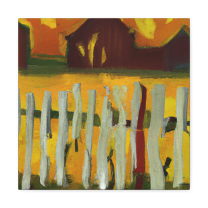 Barnyard Fence Beauty - Canvas