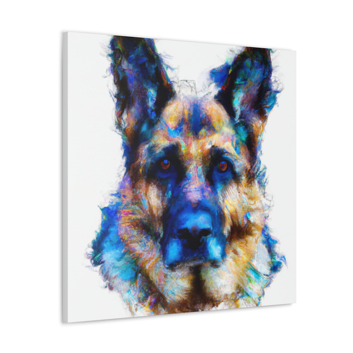 "German Shepherd Solitude" - Canvas