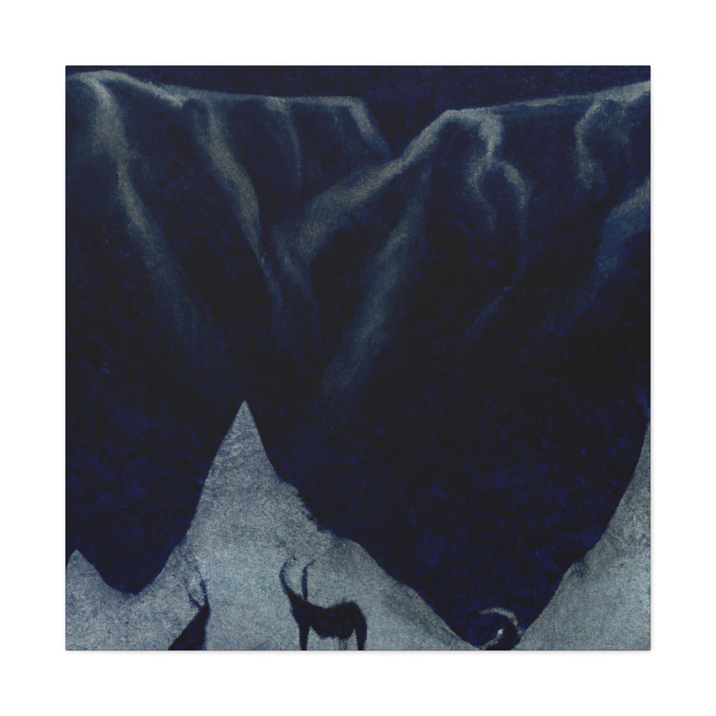 Mountain Goats Wondering - Canvas