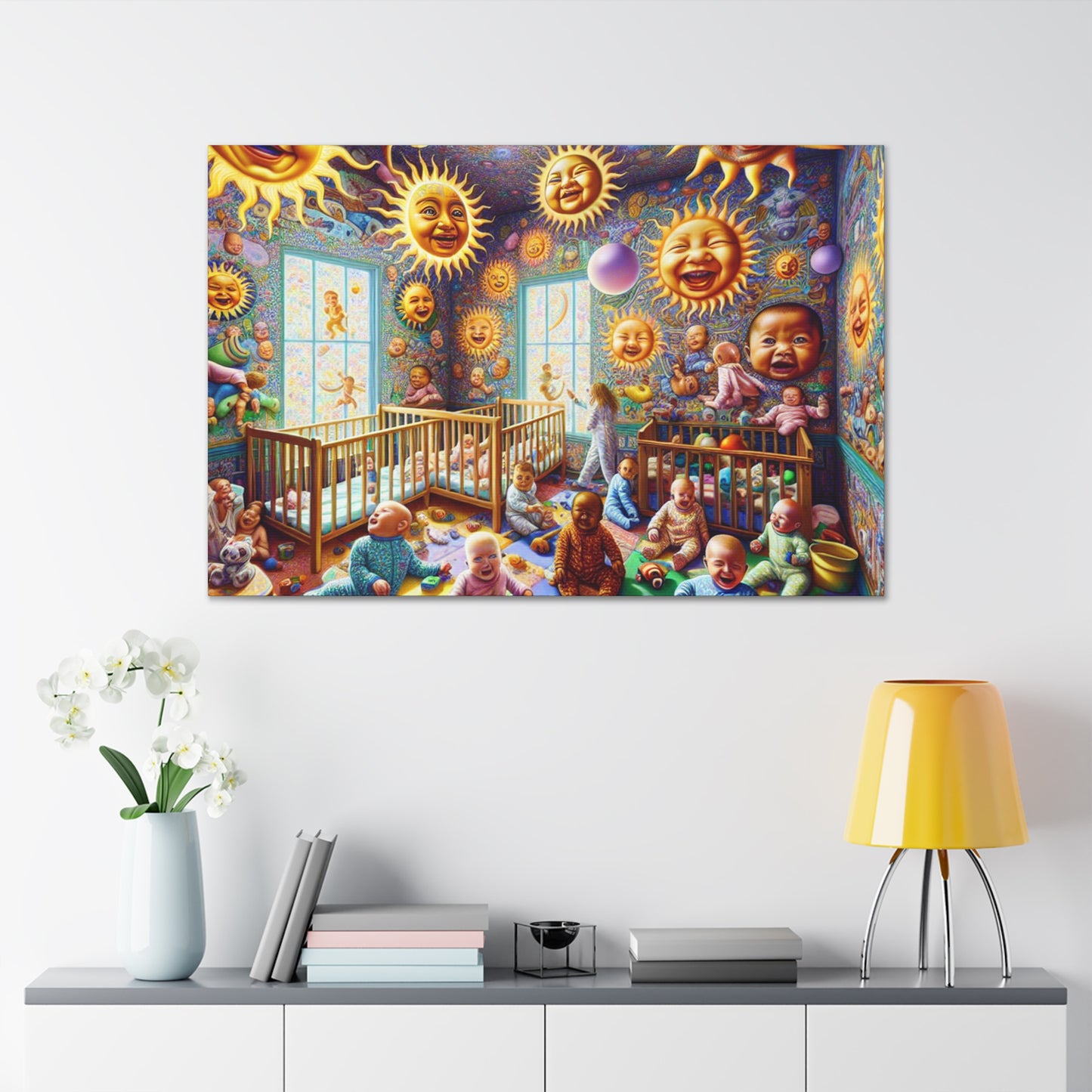 Radiant Celestial Smiles - Canvas