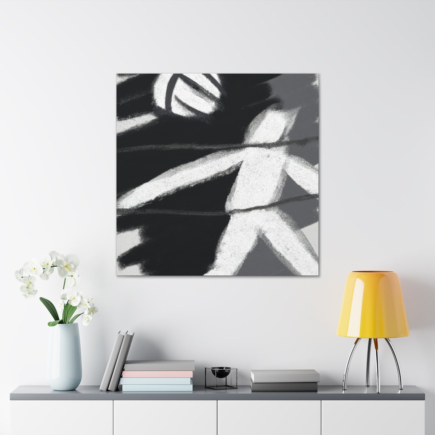 Volleyball on Canvas. - Canvas