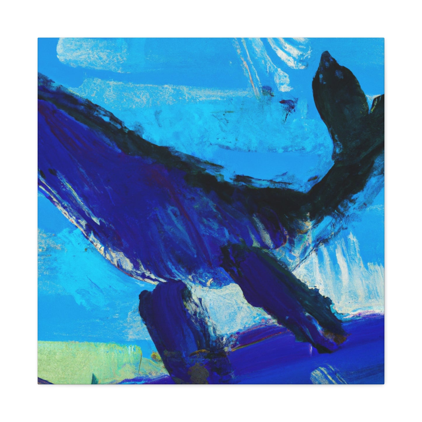 "Whale in Expressionism" - Canvas