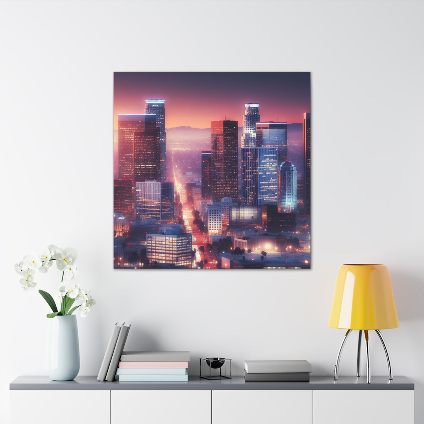 City of Neon Dreams - Canvas