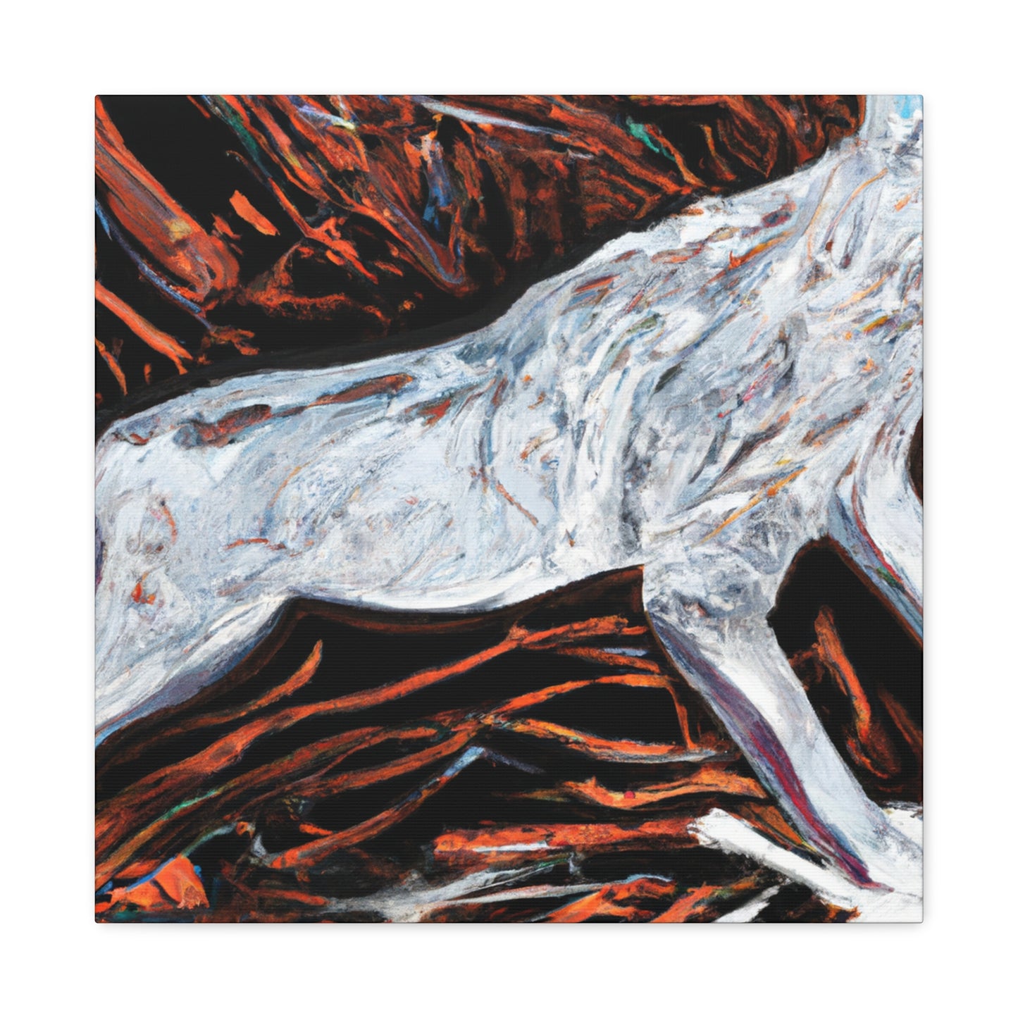 "Coyote in Abstraction" - Canvas