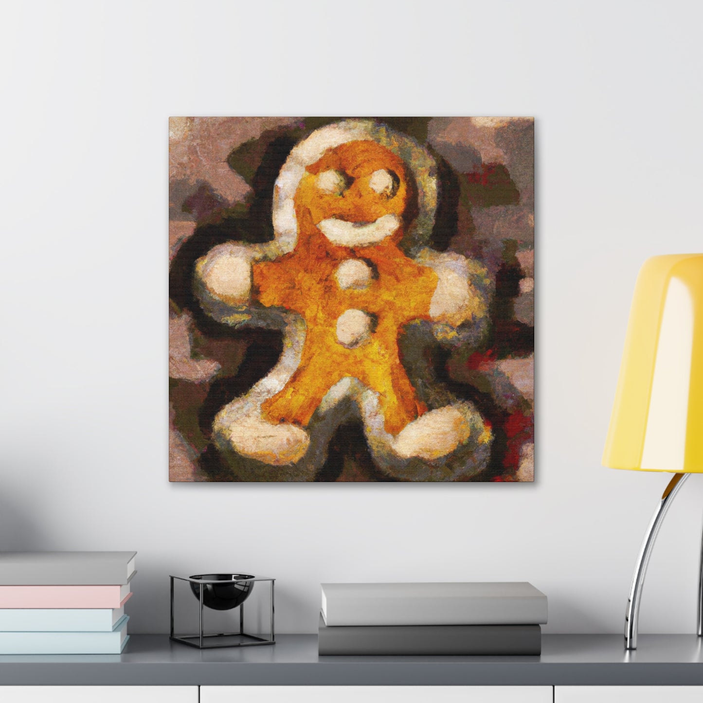 Gingerbread Man Deco - Canvas