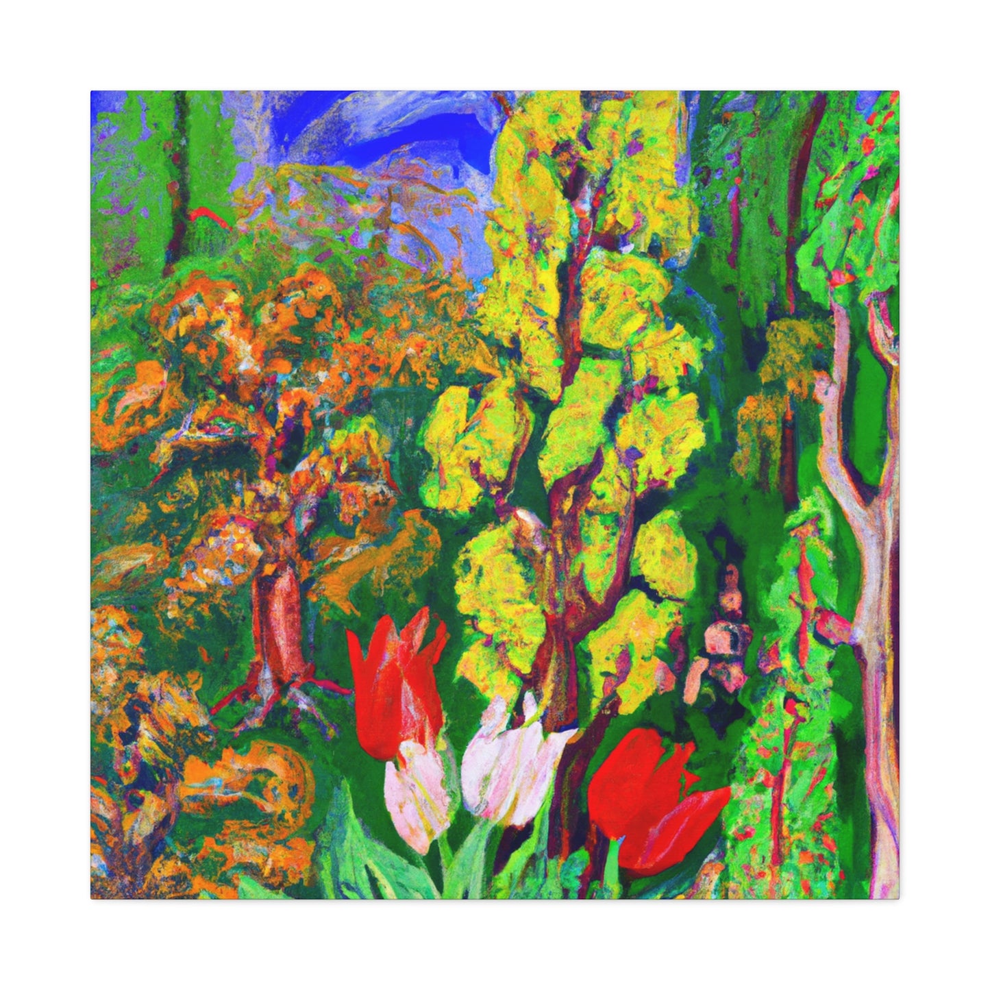 "Tulip Bouquet Abloom" - Canvas