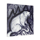 Marmot in Art Nouveau - Canvas