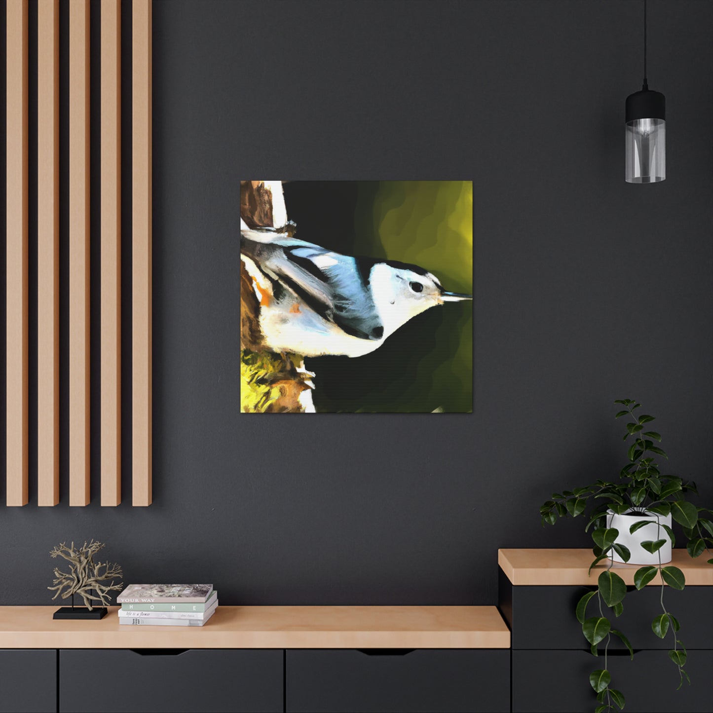 "White Breasted Nuthatch" - Canvas