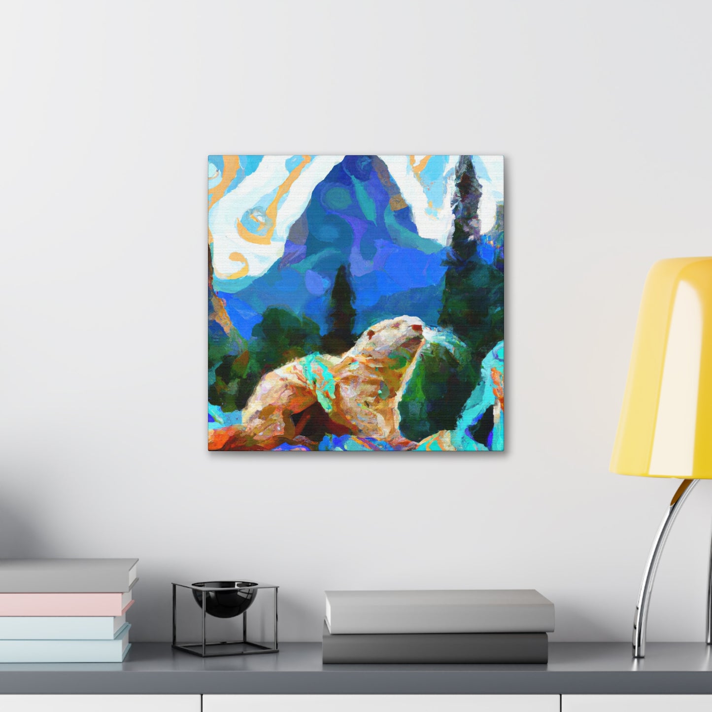 Otter in Impressionism - Canvas