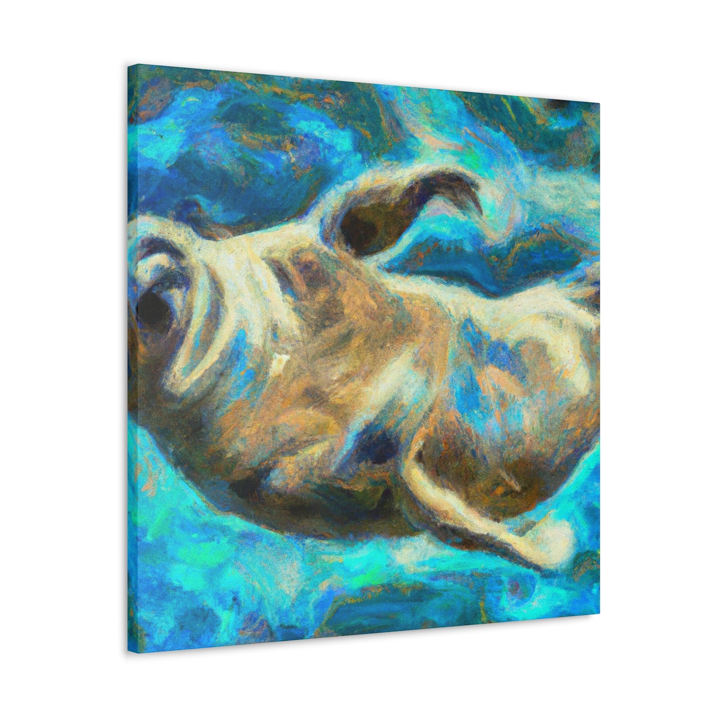 "Seal in the Moonlight" - Canvas