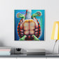 Turtle in the Water - Canvas