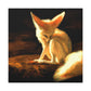 Fennec Fox Impressionism - Canvas