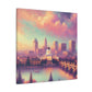 "Golden City Awakening" - Canvas