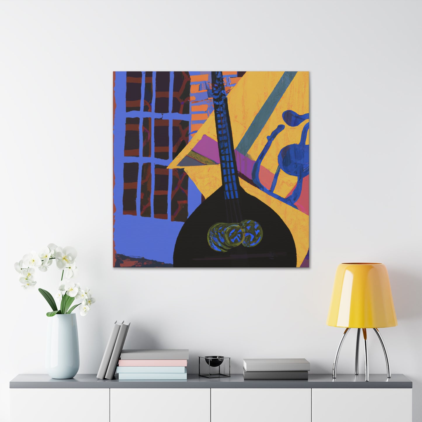 Mandolin in Melody City - Canvas